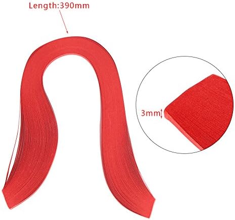 Paper Quilling Strips Set, 600 Strips Quilling Art Paper 3mm Width Pure Color Origami Paper Hand Craft Decoration Quilling Paper (Black) - Image 4