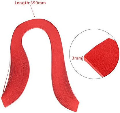 Paper Quilling Strips Set, 600 Strips Quilling Art Paper 3mm Width Pure Color Origami Paper Hand Craft Decoration Quilling Paper (Black) - Image 4