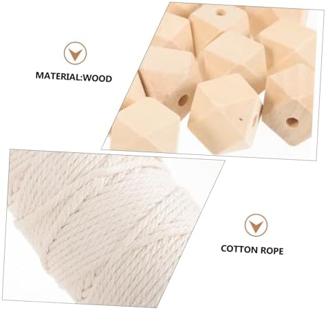 Happyyami DIY Macrame Kit for Adults Beginners Handcrafted Cotton Cord Tapestry Supplies Beads and Rings for Home Decoration - Image 6