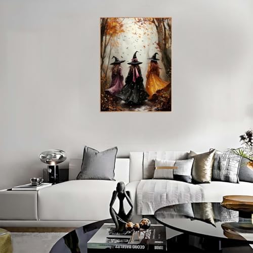 Halloween Stamped Cross Stitch Kits for Beginners Adults -Witchd Counted Cross Stitch Kits,Needlepoint Cross-Stitch Patterns Dimensions Needlecrafts Embroidery Kits Arts and Crafts 11.8x15.7inch - Image 4