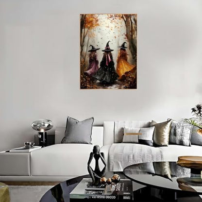 Halloween Stamped Cross Stitch Kits for Beginners Adults -Witchd Counted Cross Stitch Kits,Needlepoint Cross-Stitch Patterns Dimensions Needlecrafts Embroidery Kits Arts and Crafts 11.8x15.7inch - Image 4