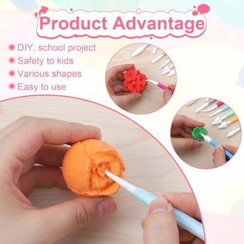 cobee 3 Set Air Dry Clay Tools, Fondant Sculpting Tool Set, Polymer Clay Tools for Modeling Decorating Tool, Clays Sculpting Sets for Cookie Cake Decorating, Sugarcraft Sculpture Pottery - Image 4