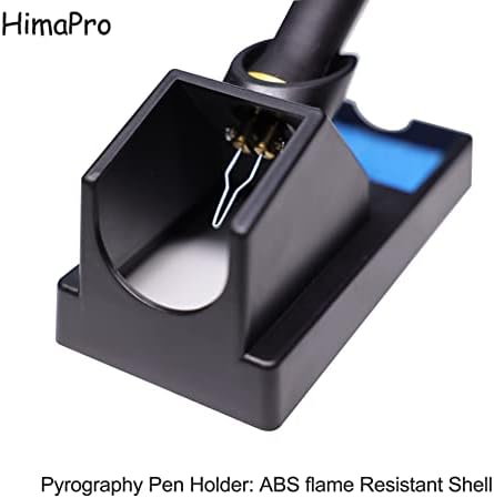 HimaPro Dual Pen Wood Burning Kit, Wood Burner Tool Kit, Wood Burning Station Kit, Pyrography Kit; 60W 100/120V with Adjustable Temperature 0~720°C; A Perfect Wood Burning Kit for Adults - Image 3