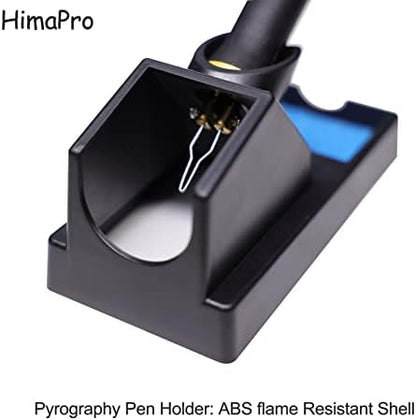 HimaPro Dual Pen Wood Burning Kit, Wood Burner Tool Kit, Wood Burning Station Kit, Pyrography Kit; 60W 100/120V with Adjustable Temperature 0~720°C; A Perfect Wood Burning Kit for Adults - Image 3