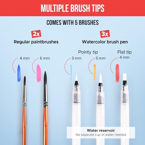 Watercolor Paint Set 100 Vibrant Colors for Adult Beginner Professional - Image 6