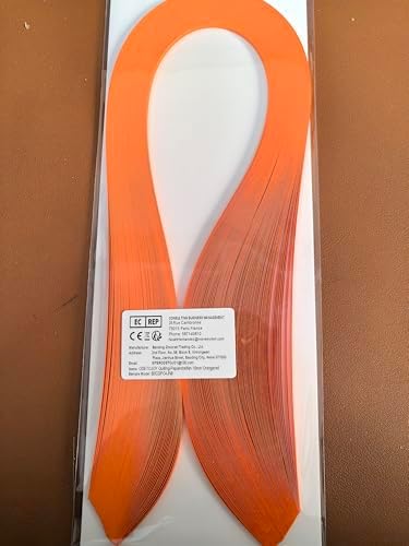 Pestal Pink Tone Quilling Paper Strips 10mm Quilling Strips for Crafts Single Color Origami Paper Strips 0.4inch 120pcs Length 21inch Paper Filigree Strips (Orange-Red No.44) - Image 5