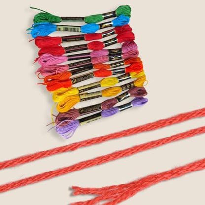 12 Skeins Rainbow Embroidery Thread Variegated Floss for Sewing - Image 5