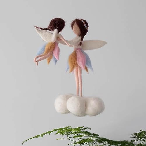 Fairy Needle Felting Kit 6INCH and 4INCH Friendly Instruction DIY Craft Kit for Beginners - Image 4