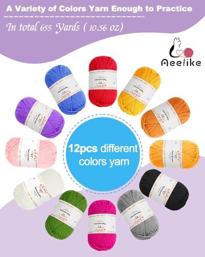 Aeelike Crochet Kit for Beginners Adults Kids, Complete Crochet Set, Purple - Image 4