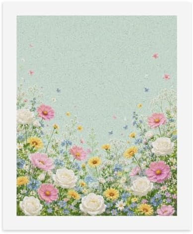 Bozfoxa Paint by Numbers Kit for Adults Beginner Mint Garden Floral by Unknown