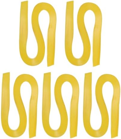 PATIKIL 600pcs Quilling Strips Paper 1/8"(3mm) 21"(54cm) Origami Paper Quilling Strip for Art DIY Hand Craft Christmas, Lemon Yellow by PATIKIL