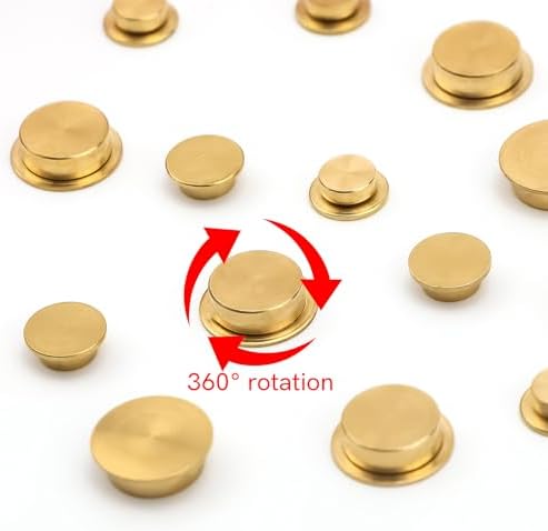 50Pcs Mini Metal Rotating Bearings for DIY Handmade Crafts Paper Cards Scrapbooking Cards 360°Rotation Smooth Spin Mechanism Spinner Jewelry Making Nail Decoration Rotating Tools - Image 4
