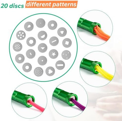 Polymer Clay Tools, Clay Extruder, Sugar Paste Extruder, Cake Fondant Tool Set for Decorating, Ceramics & Pottery Clay Extruders Mixers & Presses (Green) - Image 2