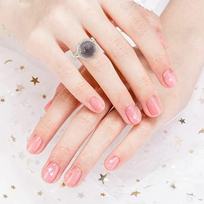 SUNNYCLUE 30Pcs 12mm Adjustable Cabochon Ring Settings with 30Pcs Round Glass Dome Cabochons Blank Finger Rings for DIY Ring Making Jewelry Making Supplies Adult Handmade Craft - Image 7