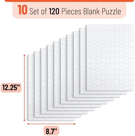Mr. Pen- Blank Puzzle, 40 Pack, 120 Pieces/Pack, 12.3" x 8.7" - Image 2