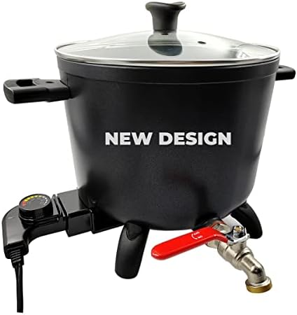 wonnv Electric Wax Melter for Candle Making, 7 Qts (14 Lbs), Soy Wax Melting Pot Kit with Quick Pour Valve by wonnv