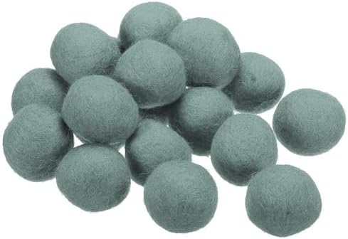 PATIKIL Wool Felt Ball Beads Wool Felting Pom 3cm 30mm Grey for Home Crafts Handcrafts Project DIY Pack of 20 by PATIKIL