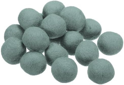 PATIKIL Wool Felt Ball Beads Wool Felting Pom 3cm 30mm Grey for Home Crafts Handcrafts Project DIY Pack of 20 by PATIKIL
