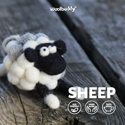 Woolbuddy Needle Felting Starter Kit (Sheep) for Adults with Tool & Guide - Image 4