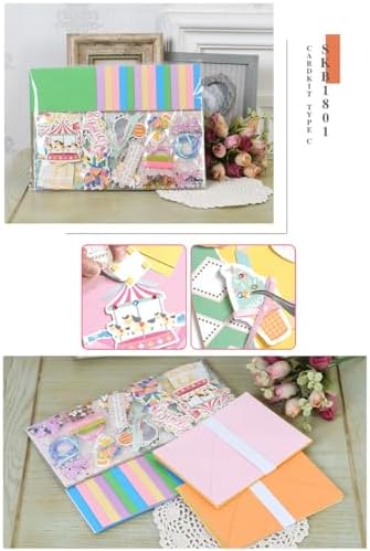 Huralona Greeting Card Making Supplies Envelope Kit Gift Anniversary Craft - Image 4