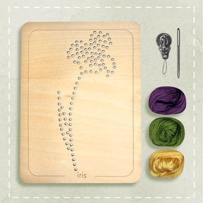 Wooden Flower Lacing Embroidery Kits for Beginners, Set of 5 Learn-to-Stitch Craft Boards, Sewing & Embroidery Art Kits for Kids Ages 8+, DIY Craft Projects, Educational Gifts, Party Favors (Spring) - Image 5