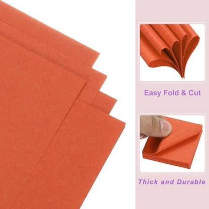 DMiotech 500 Sheets 2x2 Inch Origami Paper, Orange Square Origami Paper Easy Fold Double Sided Paper for DIY Arts and Crafts - Image 5