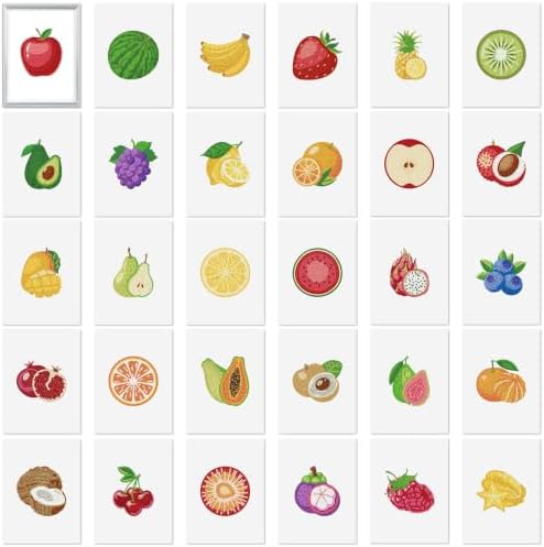 Xuhal 30 Pcs Fruit Mini Diamond Art Kits for Adults Small Diamond Painting by Xuhal