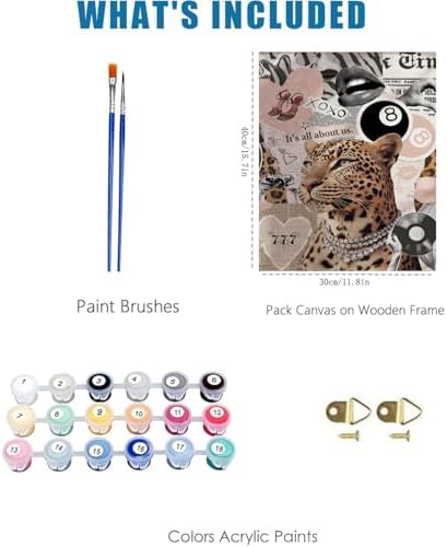 WUDWL Coquette Paint by Numbers Kit for Adults, Color By Numbers for Adults - Image 3