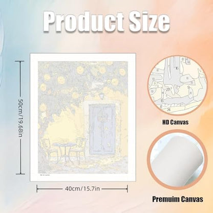 5DDIYART Lemon Fruit Paint by Numbers for Adults Beginner, Paint by Number Kits on Canvas Without Framed,Paint by Easy Acrylic Painting Home Wall Decor 16x20inch - Image 3