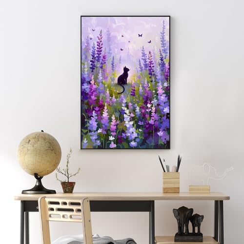 Flowers Framed Paint by Numbers Kit for Adults Beginner & Kids Ages 8-12 - Image 2