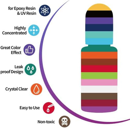 YRYM HT Epoxy Resin Pigment, Concentrated Resin Dye, 16 Colors - Image 4