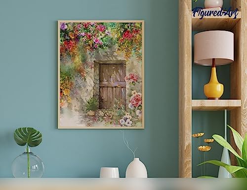 Figured'Art Paint by Numbers for Adults with Frame Cave Entrance 16"x20" - Craft Art Painting DIY Kit Canvas Already Stretched on a Wooden Frame - Image 4