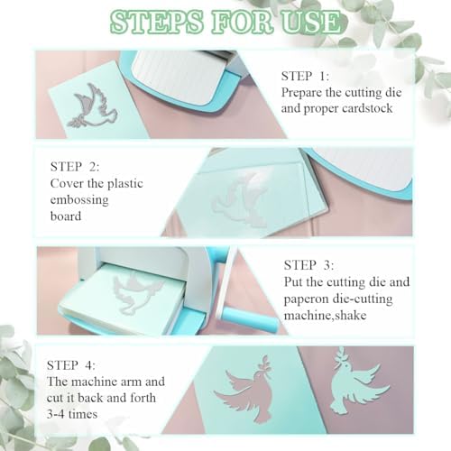 MAYJOYDIY Easter Flower Cross Die Cuts for Card Making Pigeon Olive Leaf Metal Cutting Dies Religion Cross Frame Embossing Cutting Stencil for Scrapbooking Craft Paper Easter Card Gift Decoration - Image 4