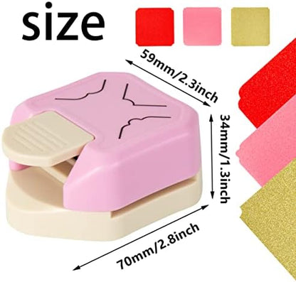 Decorative Corner Punch 3 in 1 Rounder Pattern Paper Edge Cutter Paper Punches for Crafting Photo Business Card Scrapbooking Tools Laminate DIY School & Home Crafting Supplies - Image 3