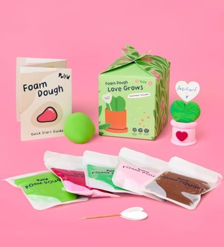Pott’d Foam Dough Collectibles Air Dry Clay Kit for Adults, DIY Crafts Includes Clay Tools, Colourful Foam Clay, Guides for Mini Food Characters, Plant Projects and Date Night Creations - Image 6