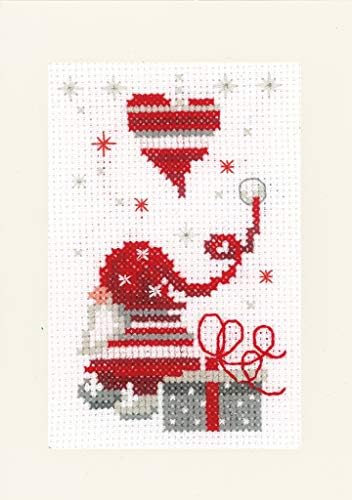 Vervaco Counted Cross Stitch Greeting Card Kit Christmas Gnomes (Set of 3) 6" x 4" - Image 3