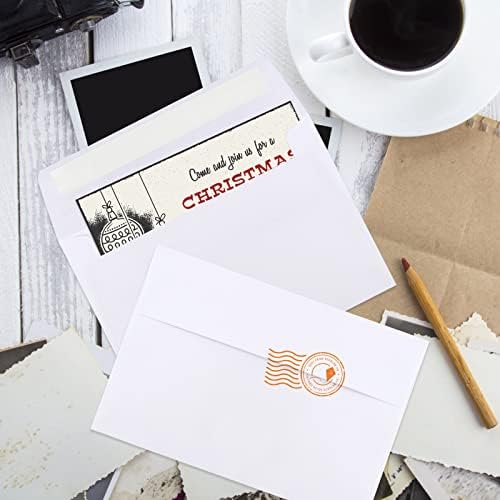 Joyberg 280 Packs A4 Envelopes, White, 4x6 Photo, Self Seal for Invitations, Weddings, Baby Shower, Photos, Postcards, Greeting Cards, Mailing - Image 7