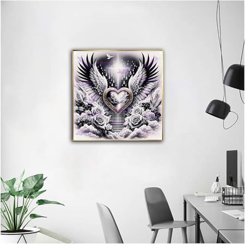 NZNANCHU Paint by Number for Adult,DIY Painting Kits for Adults,Color by Numbers,Paint by Number Canvas Crafts Watercolor for Beginners Hoom Decor (Love) - Image 2
