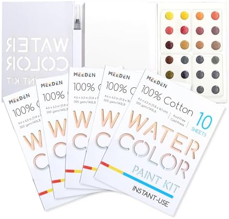 MEEDEN Portable Watercolor Paint Set: Travel Watercolor Kit 5 Pack - Image 2