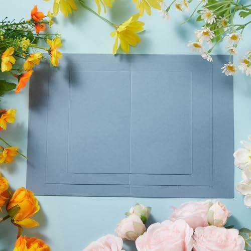 50 Pack Blank Folded Cardstock Cards, Dusty Blue, 5x7 - Image 7