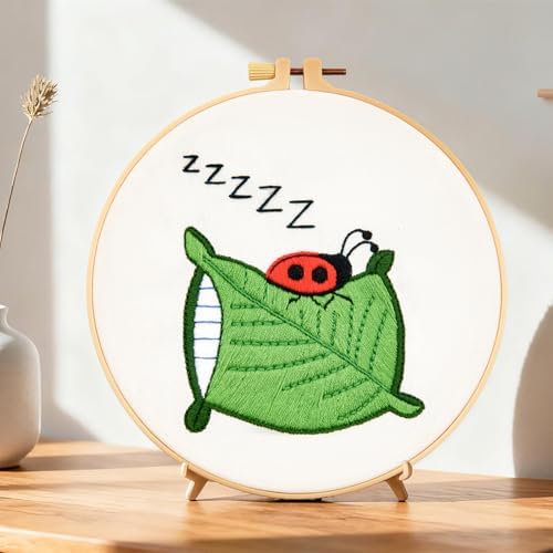 Embroidery Kits for Beginners Adults, Cute Hand Embroidery Starter Kit, Cross Stitch Kits for Beginners DIY Craft Kits for Adults Women, Entire Set of Embroidery Supplies【Full-Length Video Tutorial】 - Image 7