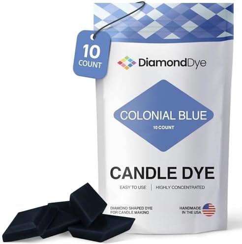 Colonial Blue Candle Dye Chips, Soy & Paraffin Candle Making, 10 Pack by Reddig-globyDiamondDye
