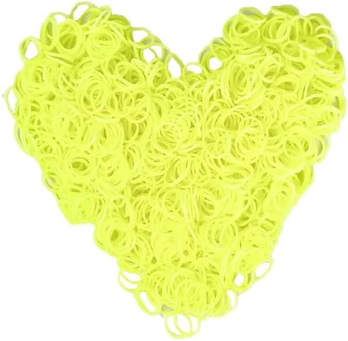 Loom Rubber Band Refill, Macaroon Yellow 900 Pcs. by Yowamho