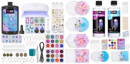 LET'S RESIN Jewelry Making Kit with Resin Coaster Kit by LETSRESIN