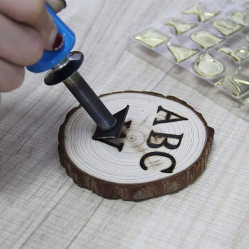 26 Pack Wood Burning Alphabet Set - 26 Large Letters Wood Burning Tool - DIY Set for Wood or Other Surfaces, Size M4 - Image 6