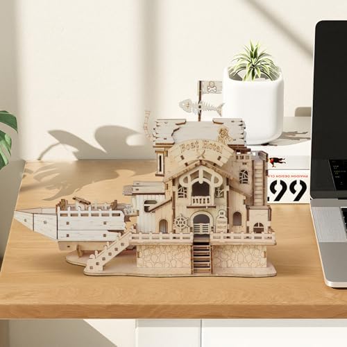 3D Wooden Puzzles for Adults, DIY Pirate Ship Model Building Kit - Image 6