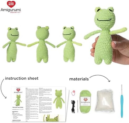 Red Heart Amigurumi Trevor The Frog Kit - Image 5