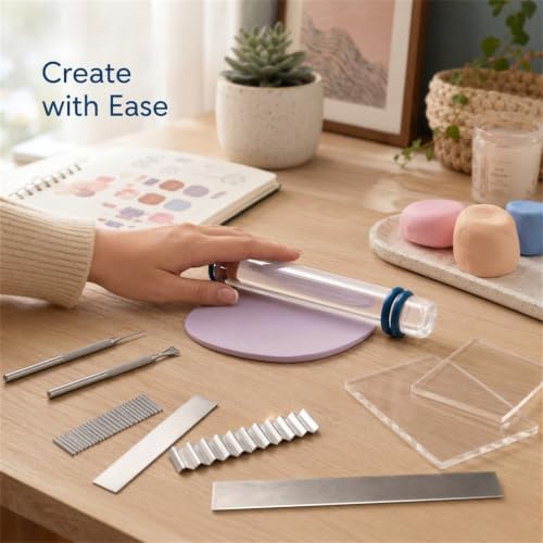 Diyoohomy 20 Pcs Polymer Clay Tools Set, Pottery Earring Jewelry Making - Image 7