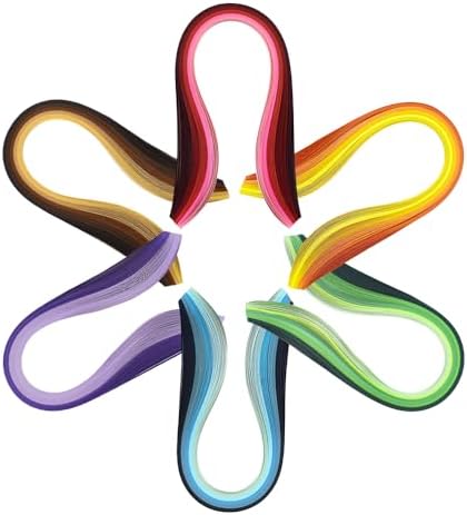 Acoeitl Quilling Paper Strips 600 Strips 28 Clolors Multi-Color Paper Quilling Set Width 5mm Length 39cm Quilling Supplies DIY Quilling Paper Quilling Art Strip for Crafts (6 Pack) - Image 5