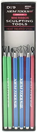 Xiem Tools USA Complete Set of Mini Ribbon Sculpting Tools, Heat Treated Steel, Set D Includes 9 Tools (MRS9D-10292) by Xiem+Tools